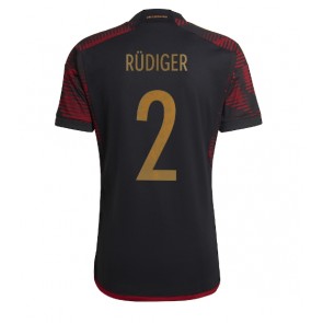 Njemačka Antonio Rudiger #2 Gostujuci Dres SP 2022 Kratak Rukavima